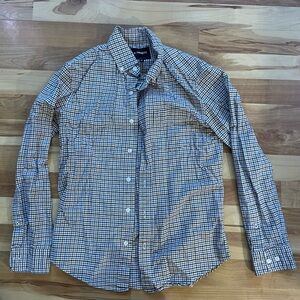 Bonobos Men's Blue and gold Plaid Shirt